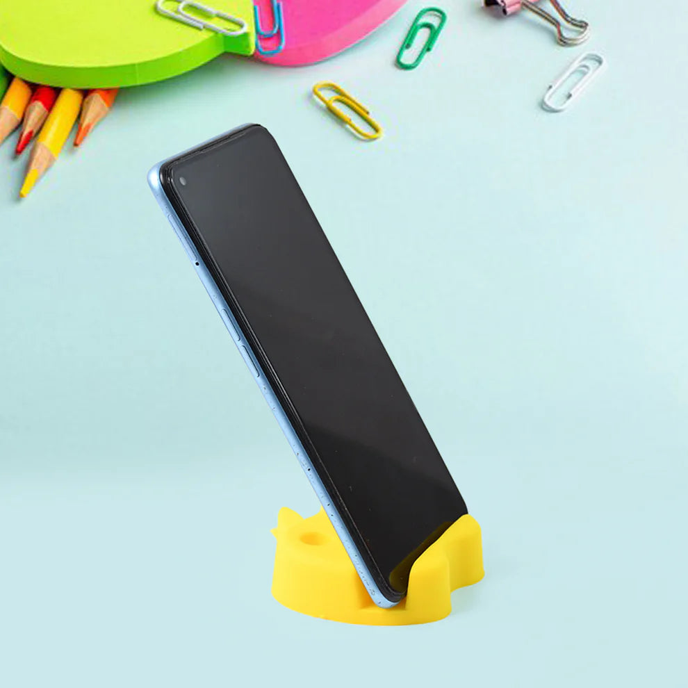 Multi-Functional Apple-Shaped Plastic Mobile Stand with Pen Holder