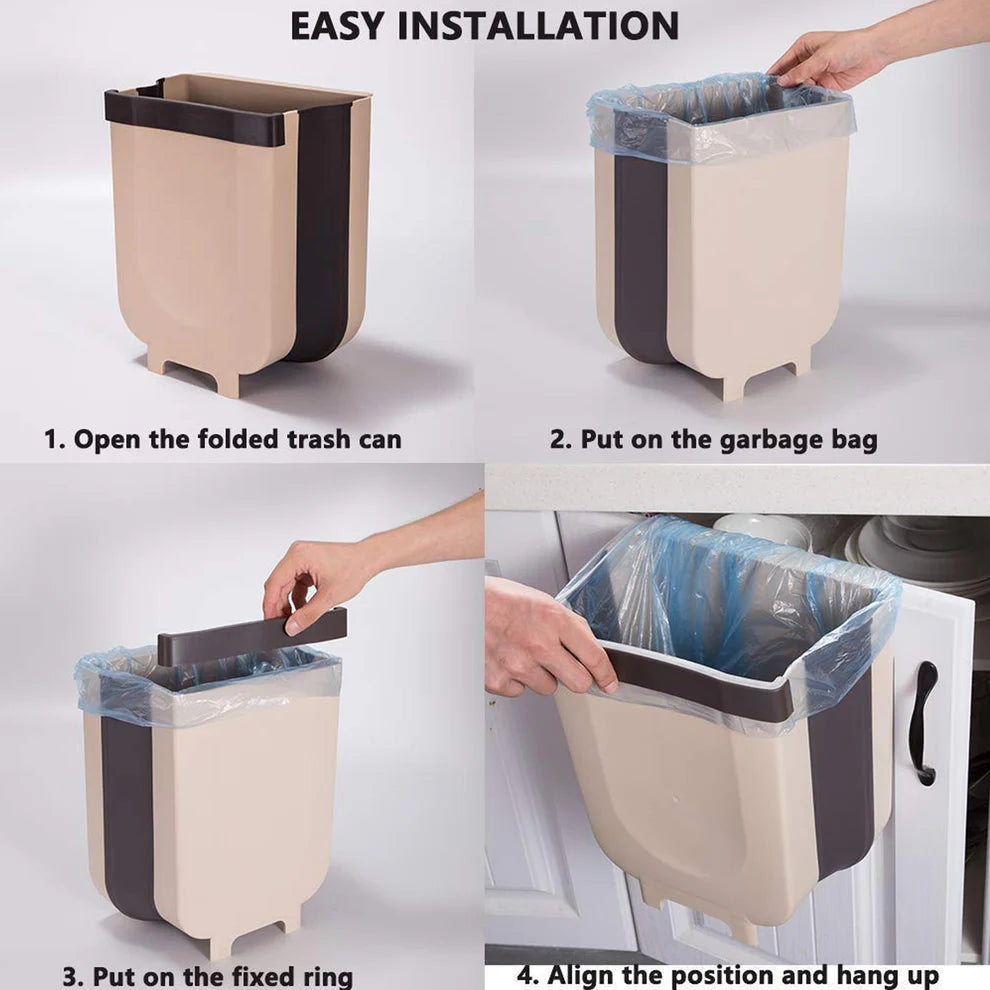 Hanging Trash Can – Collapsible & Portable Waste Bin