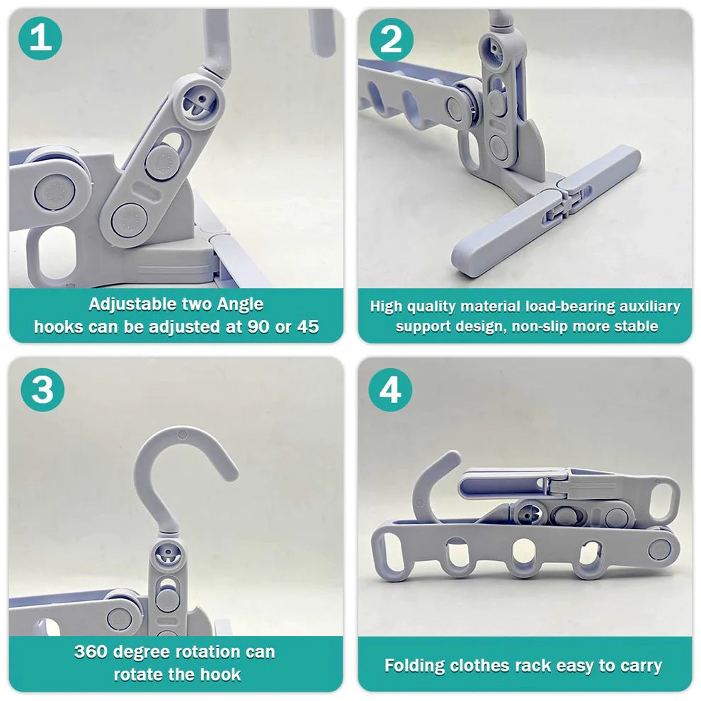 5-Hole Foldable Clothes Hanger