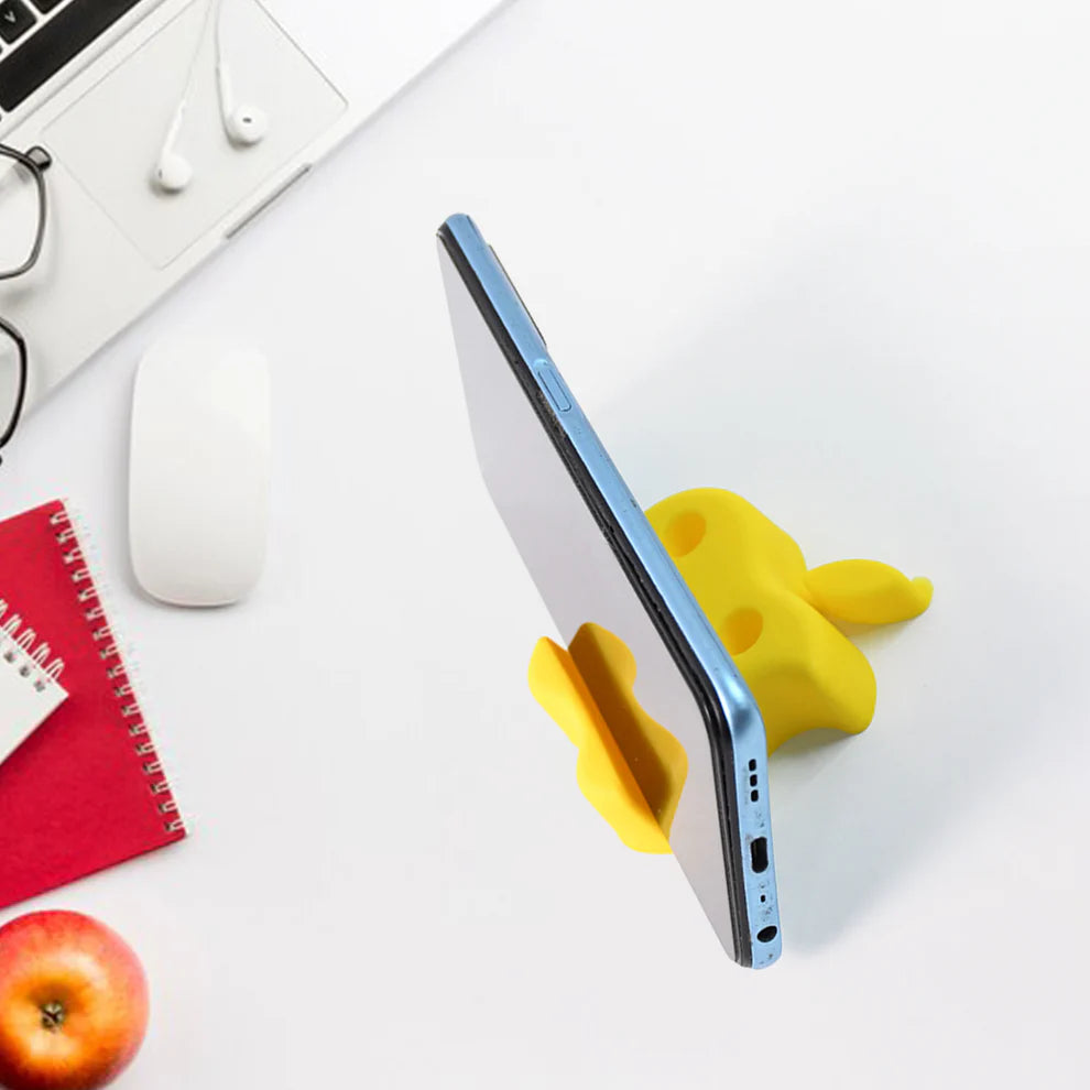 Multi-Functional Apple-Shaped Plastic Mobile Stand with Pen Holder