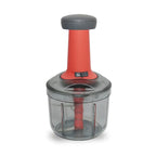 Matte Finish Hand Press Chopper with 3 Blades