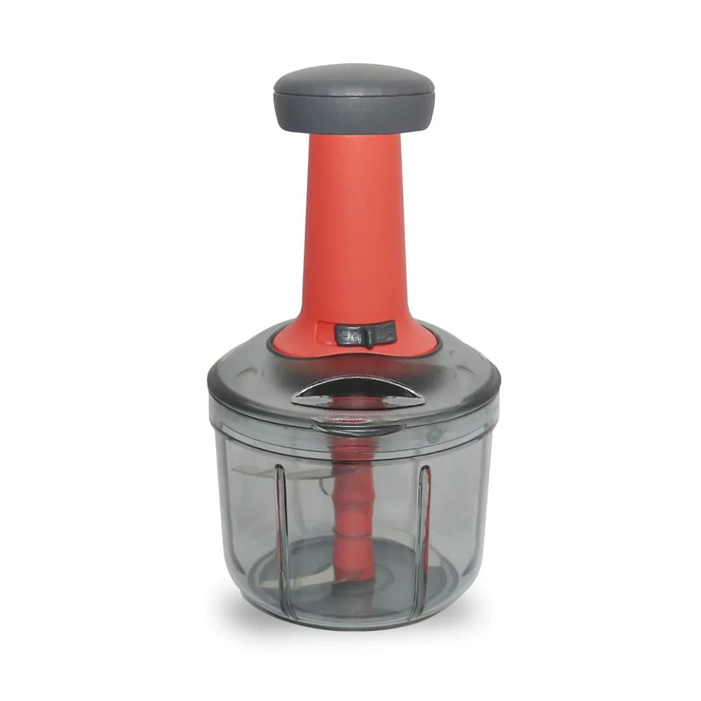 Matte Finish Hand Press Chopper with 3 Blades