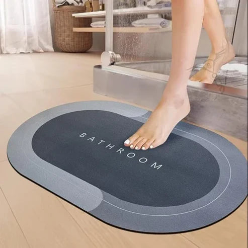 Water Absorbent Bathroom Door Mat (Plain)