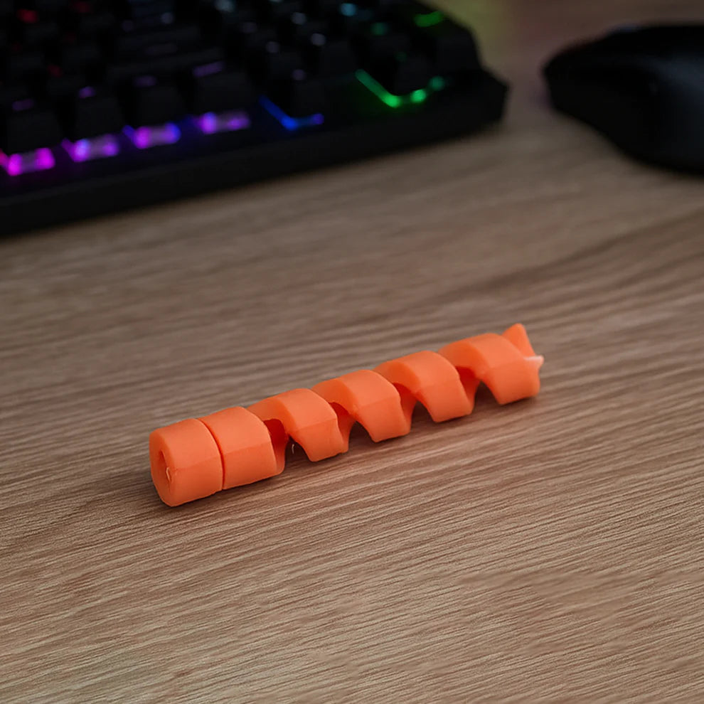 Anti-Fray Spiral Cable Protector 10 Pcs