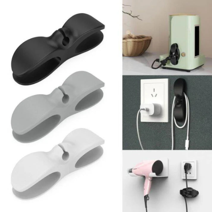 Holder Clip Self-Adhesive Cable & Cord Wrapper