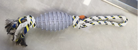 TPR rugby + cotton rope set