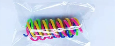 Plastic cat toy