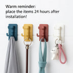 Rotatory Multi-Purpose 4-Hook with Adhesive Sticker