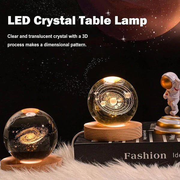 Crystal Ball Astronomy Night Lamp – Compact, Elegant & Enchanting