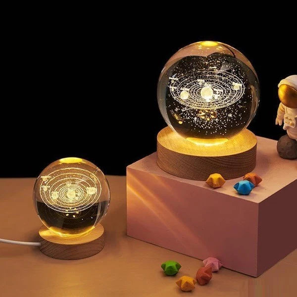 Crystal Ball Astronomy Night Lamp – Compact, Elegant & Enchanting