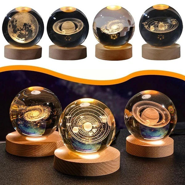 Crystal Ball Astronomy Night Lamp – Compact, Elegant & Enchanting