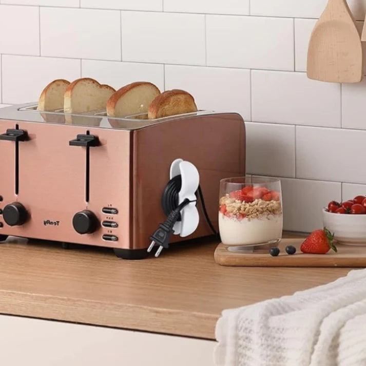 Holder Clip Self-Adhesive Cable & Cord Wrapper